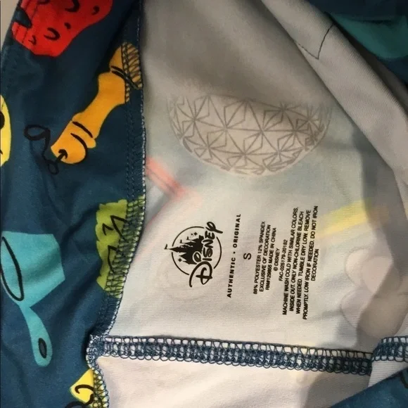 Disney 25th ANNIVERSARY FOOD &‎ WINE CELEBRATION LEGGING SIZE SMALL - Picture 12 of 12